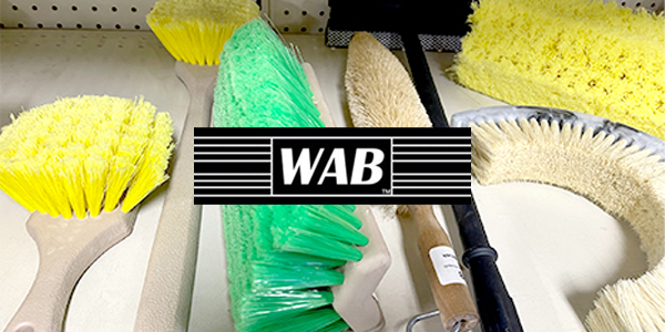 WAB brushes on shelf